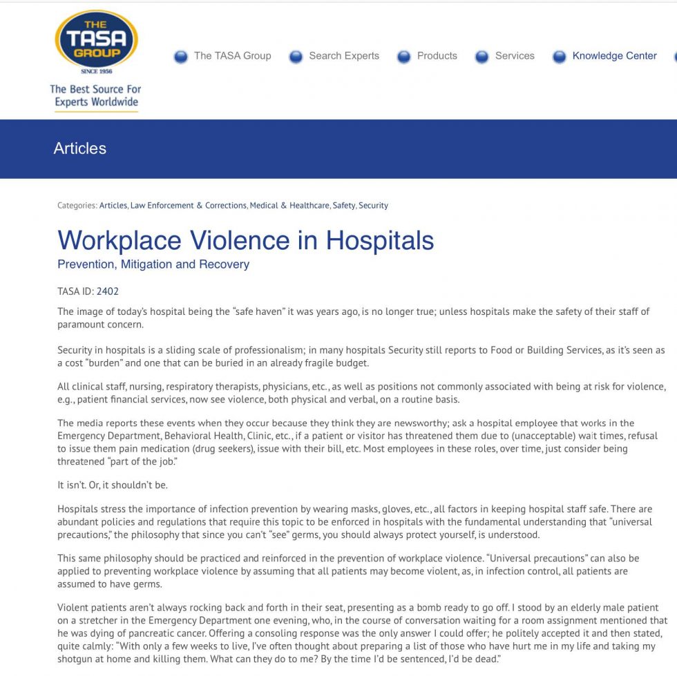 workplace-violence-in-hospitals-risk-and-threat